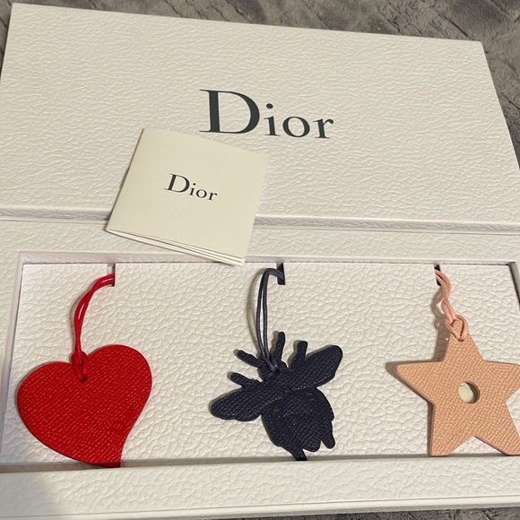Dior Leather Bag Charms 3 pcs - Picture 6 of 7